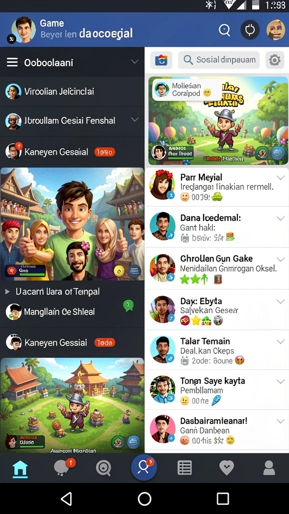 Gambar menarik dari karakter utama dalam game.