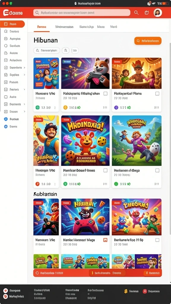 Visual turnamen bingo dengan hadiah menarik.