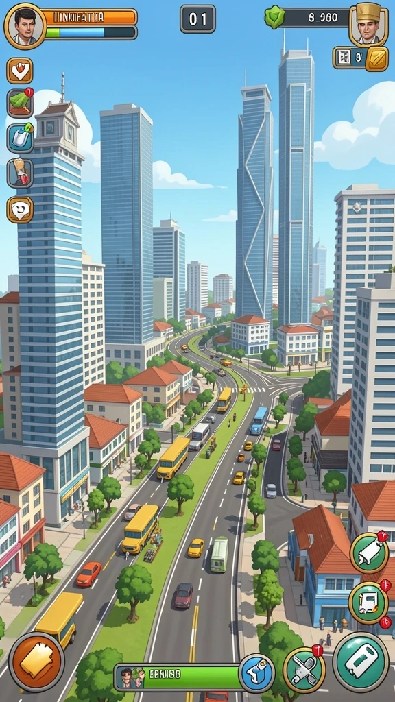 Karakter karismatik yang menghibur di setiap level.