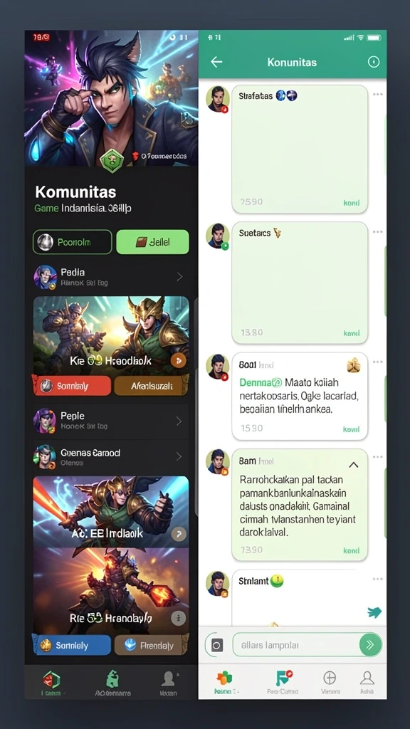 Grafis yang memukau dan warna yang cerah.