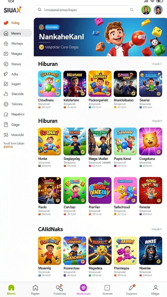 Screenshot saat pemain berinteraksi dalam permainan multiplayer.