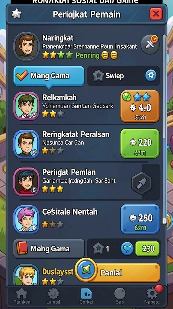 Momen seru saat menyelesaikan level yang sulit.