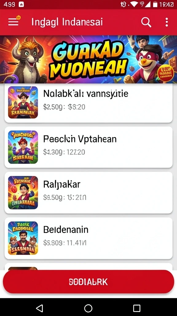 Berbagai pilihan tema permainan slot yang seru.