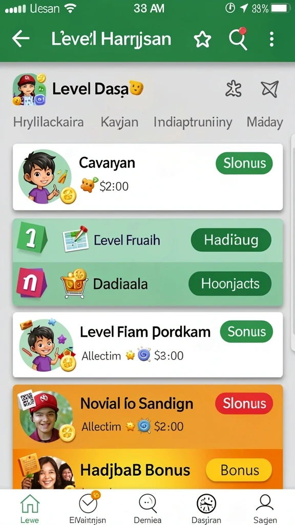 Berbagai karakter unik untuk dipilih dan dimodifikasi.