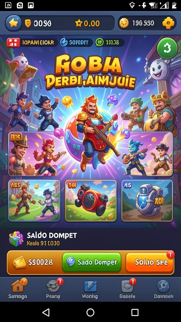 Tampilan karakter favorit dalam game NK666.