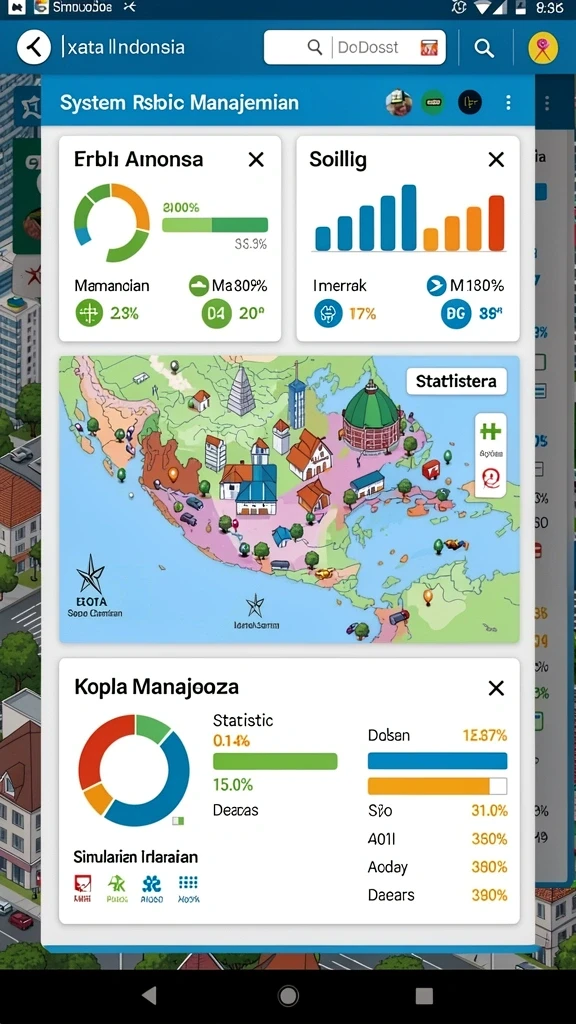 Tampilan awal RUSA33 yang menarik dan penuh warna.