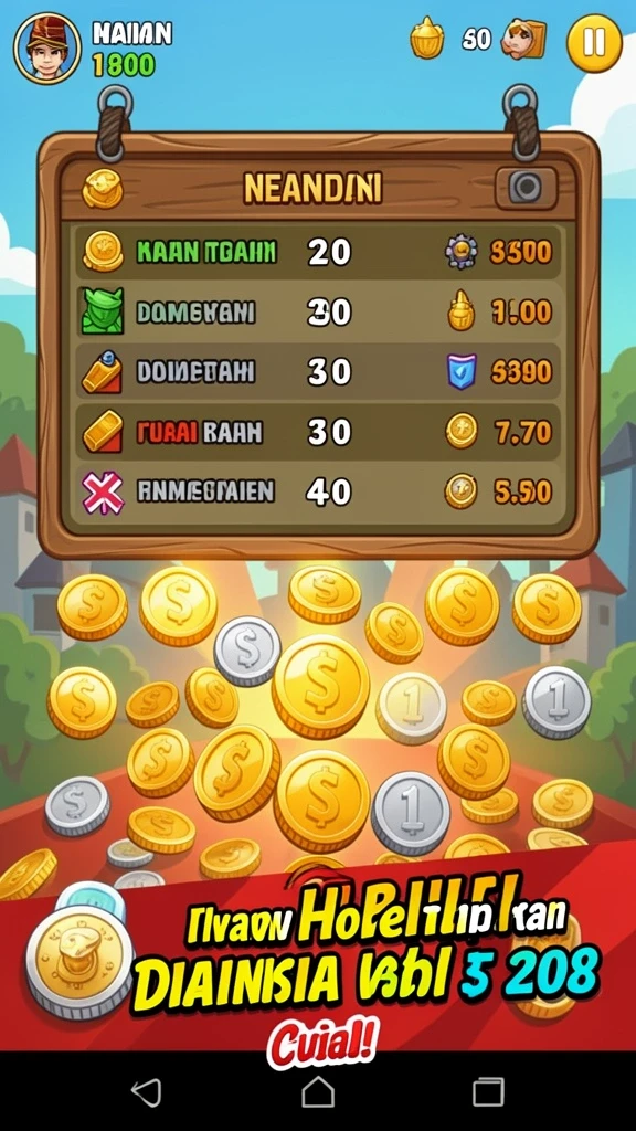 Tangkapan layar level terbaru dengan grafik yang menawan.