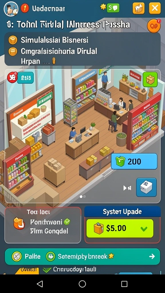 Screenshot memperlihatkan antarmuka permainan yang menarik.