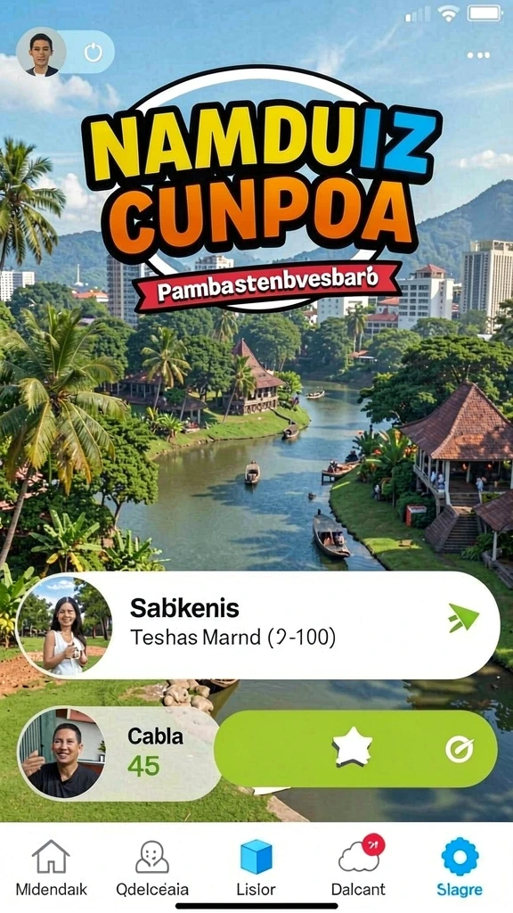 Pengaturan permainan yang mudah dimengerti dan menarik.