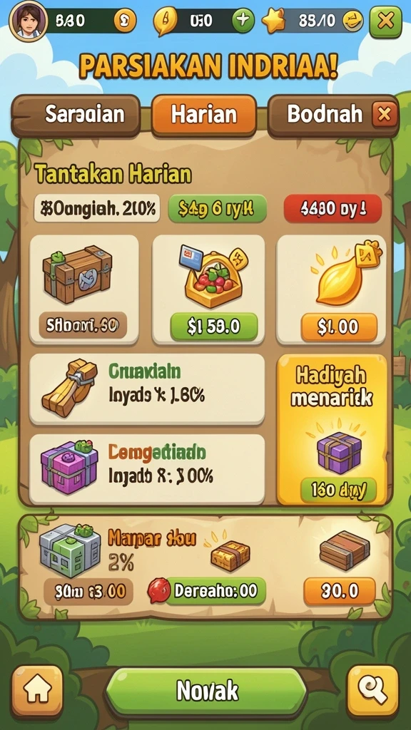 Mode permainan yang kompetitif dan menyenangkan.