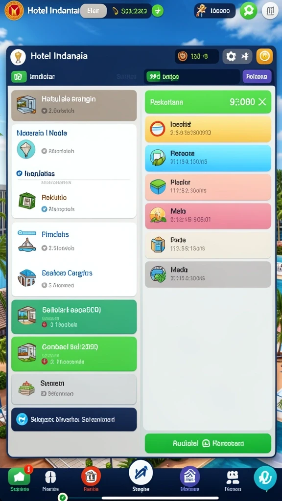 Screenshot menunjukkan antarmuka yang modern dan menarik.